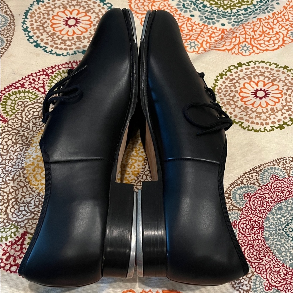 Capezio Black Leather Tap Dance Shoes size 14 women’s - Picture 5 of 9